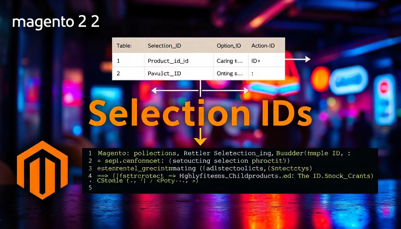 Retrieving Selection IDs for Bundle Products in Magento 2